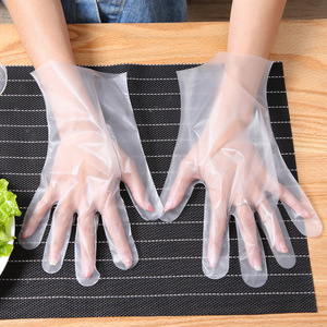 Disposable <b>Gloves</b> Extra Long Thick Waterproof Household Cleaning Hygiene Hair Care Non Slip Frosted CPE <b>Gloves</b> - Product Image 2