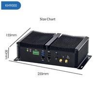 Serveur industriel sans ventilateur EIP KH5000/9000, mini-ordinateur hôte, micro-machine I7, cordon d'alimentation inclus