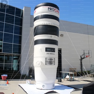Lente de Cámara Inflable Gigante con Zoom Teleobjetivo para Exhibición <span class=keywords><strong>en</strong></span> Tiendas de Fotografía/Estudios de Fotografía, Promoción <span class=keywords><strong>en</strong></span> Carretera/Exposiciones - Product Image 2