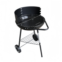 Barbecue extérieur moderne en acier inoxydable thermolaqué de haute qualité avec logo personnalisé, fonction fumoir à commande à distance facile à utiliser