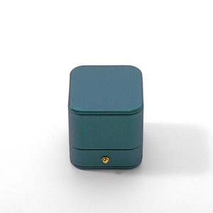 FANXI - Cajas de Embalaje de Joyería de Piel Sintética Moderna al por Mayor, Caja Organizadora de Anillos de Terciopelo Personalizada de Lujo - Product Image 2