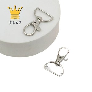Porte-clés mousqueton en alliage de zinc, 1 pouce, forme irrégulière, résistant à l'usure, pour sacs, accessoire de sac pour hommes et femmes - Product Image 2