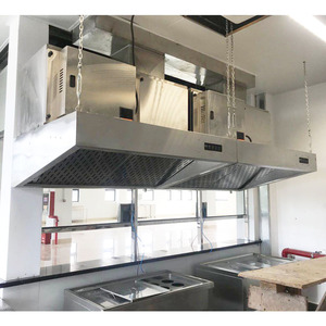 Campana Extractora Comercial para Cocina, Eliminador <span class=keywords><strong>de</strong></span> Grasa y Humo, Autolimpiable, Acero Inoxidable, Flujo <span class=keywords><strong>de</strong></span> Aire <span class=keywords><strong>de</strong></span> 4500m/h, 96% <span class=keywords><strong>de</strong></span> Purificación - Product Image 4