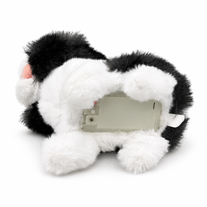 Gato de Peluche Eléctrico Interactivo Británico de Pelo Corto que Camina, Miauva y Mueve la Cola, Juguete Nuevo para Niños, Regalo de Cumpleaños, Gatito Blanco y Negro - Product Image 5