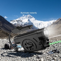 Lunette de visée laser IR vert chasse avec support, optique à faisceau réglable, accessoire tactique pour l'extérieur