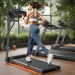 Tapis roulant électrique pliable de 2,5 CV avec écran LCD pour la course et la marche à domicile, capacité jusqu'à 265 livres - Product Image 2