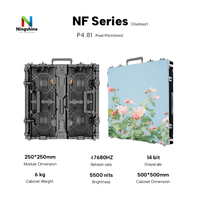 Sistema Completo Llave en Mano para Exteriores de 4m x 2m, Pantalla LED de Video Truss a Todo Color HD P4.81 de 500x500mm para Alquiler de Eventos, HDR10+, IP65 Impermeable