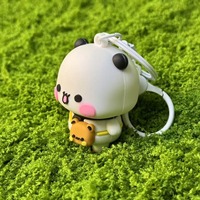 Vente en gros de nouveaux porte-clés Bubu et Dudu, porte-clés Lucu Osos, jouet en peluche luxueux et mignon, couple de pandas, porte-clés Bubu Dudu pour sacs
