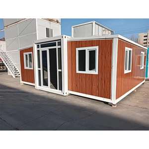 Maison conteneur préfabriquée, extensible et pliable, solaire, 20 pieds, portable, pour usage commercial ou scolaire, mini-maison modulaire respirante, garantie 2 ans - Product Image 1