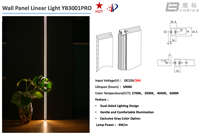 Profilé en aluminium pour panneau mural de 18 mm, escalier, double ligne lumineuse, gris gentleman, canal d'encastrement YB3001pro-31