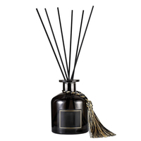 Diffuseur de maison de parfum personnalisé de 150ml Bouteille en verre d'aromathérapie de haute qualité avec diffuseur à roseaux pour huiles essentielles