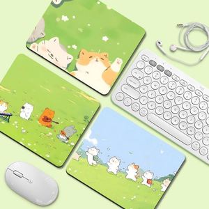 Cartoon Cat Summer Theme <b>Mouse</b> <b>Pad</b> Rectangular EVA Non-slip Base Household Use 250x210mm - Product Image 2