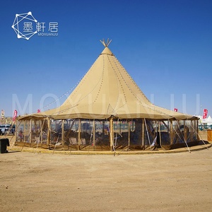 Tiendas de campaña grandes al aire libre Safari Tipi Cone con pared de vidrio en <span class=keywords><strong>el</strong></span> desierto - Product Image 1