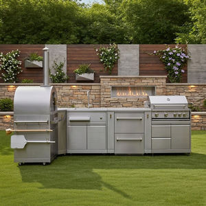 <span class=keywords><strong>Mueble</strong></span> <span class=keywords><strong>de</strong></span> <span class=keywords><strong>Cocina</strong></span> Modular Moderno <span class=keywords><strong>de</strong></span> Acero Inoxidable <span class=keywords><strong>y</strong></span> Acrílico <span class=keywords><strong>para</strong></span> Exteriores con Fregadero <span class=keywords><strong>y</strong></span> <span class=keywords><strong>Encimera</strong></span> <span class=keywords><strong>para</strong></span> Apartamentos, Barbacoas <span class=keywords><strong>y</strong></span> Centros Comerciales - Product Image 3
