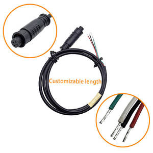 4-core Male and Female Pair Tin Automotive <b>Wiring</b> Harness for Reversing <b>Camera</b> Recorder Rear View Extended Video Line - Product Image 3