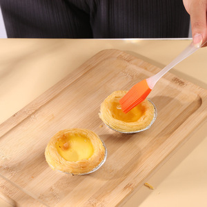 Silicone Oil Brush Pink Orange Yellow Bristle <b>PP</b> Handle Oven Safe Dishwasher Safe For Baking Grilling Air Fryer Use - Product Image 3