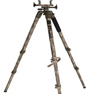 Trípode <span class=keywords><strong>de</strong></span> Aluminio, Estructura Resistente, Diseño Ligero y Estable, Nivel <span class=keywords><strong>de</strong></span> Burbuja, Patas Ajustables, Soporte para Disparos, Caza - Product Image 1