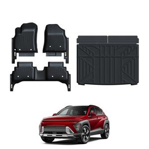 Commercio all'ingrosso della fabbrica tappetini TPE 5D copertura completa con davanzale della porta laterale tappeto TXR Auto accessori interni per <span class=keywords><strong>Hyundai</strong></span> <span class=keywords><strong>Kona</strong></span> 2024- - Product Image 1