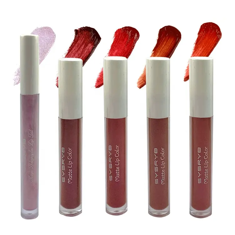 BSCI Produk Baru Promosi Grosir Glitter Matte Organik Tahan Air Pelembab Label Pribadi Lipgloss Lip Gloss