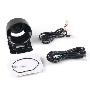 Tachymètre de voiture à cadran noir de 60 mm, nouveau moteur pas à pas universel 12 V haute vitesse avec support, lumière rouge et blanche pour camions - Product Image 4