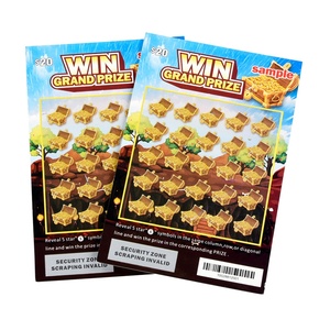 Usine de cartes à gratter, impression professionnelle, taille et motif personnalisés - Product Image 2