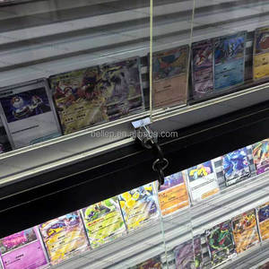Vitrine de présentation de cartes à collectionner verrouillable avec éclairage LED, présentoir de sol pour magasin TGC, vitrine de cartes de sport classées, vitrine Pokémon - Product Image 4