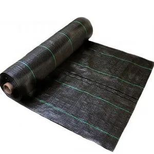 Hochwertiges schwarzes PP-Material Gewebte Unkraut matte/Bodendecker/Landschafts stoff