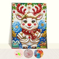 Kits de peinture diamant 5D personnalisés encadrés pour Noël, pour enfants de 6 à 10 ans, faits à la main, cadeau de vacances idéal pour débutants