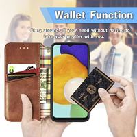 Étui portefeuille NINY en PU+TPU antichoc de luxe pour services professionnels, support de téléphone portable pour Note 20 Ultra S10 S9 S8 Pro