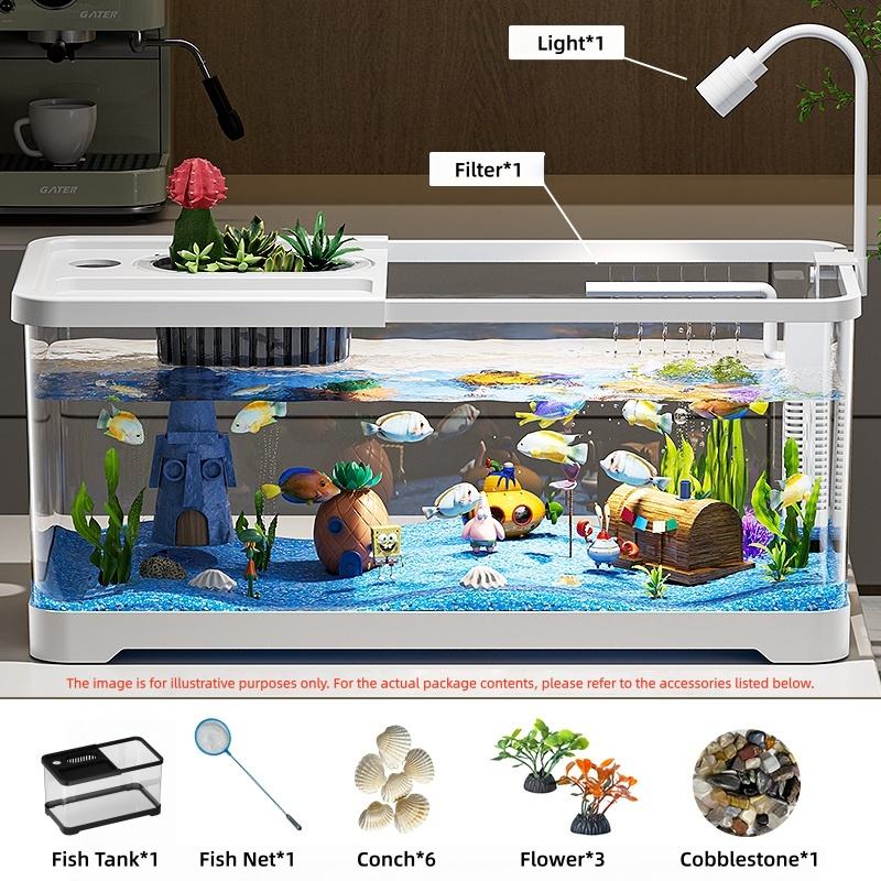 White-Tank+Net+Flower+Conch+Cobblestone+Light+Filter (USB)