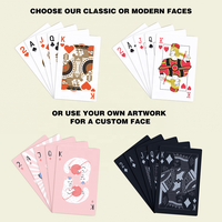 Nouvelle qualité en plastique Poker lisse étanche noir cartes à jouer plaqué or cadeau créatif Durable Poker jeux de société ponts personnalisés