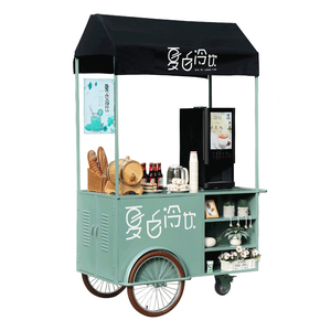 Per più scenari di Festival, per oggetti in acciaio, mostra carrelli su ruote, camion per bevande mobili, vagoni mobili da Dessert - Product Image 1