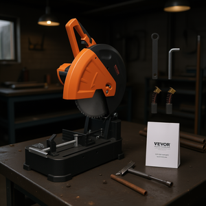 Scie à découper Vevor 355 mm, lame 2800 W, 1200 tr/min, machine à découper le métal, coupe à sec réglable pour acier, usage industriel - Product Image 2