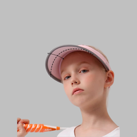 Sombrero Deportivo Personalizable KKN con Parte Superior Abierta, Ala Ancha, Secado Rápido, Protección Solar UV para Niños, Ideal para Correr, Montar a Caballo y Tenis