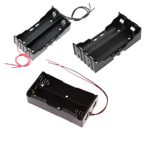 Smd 2 Cell Li-Ion 2*18650 3.7V Lithium Ion Batterij Houder Box Batterij Case Met Wire Leads/met Schakelaar Cover/Pc Pin