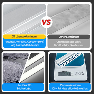 Trimless Indoor LED <strong>Wall</strong> Washing <strong>Light</strong>, Drywall Aluminum Channel, Ceiling &amp; Corner LED Lighting, 6000 Series Profile - Product Image 2