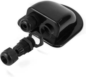 UV-Resistant <strong>Solar</strong> Panel Photovoltaic Plastic Bracket Double Hole Round Arc Black ABS Caravan Roof IP68 Waterproof <strong>Junction</strong> <strong>Box</strong> - Product Image 2