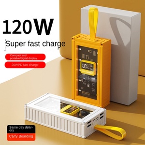 Ancrage d'alimentation Mobile à affichage numérique à charge rapide Mecha Transparent 20000 MAH Super capacité 20W Station de charge de diffusion en direct - Product Image 4