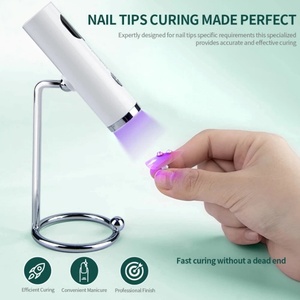 Mini Lámpara UV para Uñas, Portátil, a Pilas, con Estampador de Silicona, Secador de Gel y Pegamento para Uñas, para Salón - Product Image 5