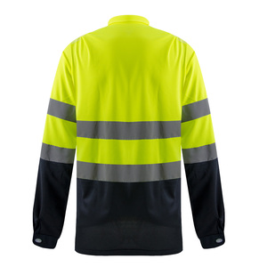 Hot bán 100% polyester Hi VIS mùa thu dài tay áo phản quang an toàn Áo sơ mi - Product Image 2
