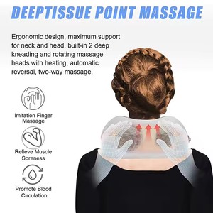 Produits de résolution de problèmes en usine OEM Coussins électriques pour le cou en forme de U avec chaleur du cou Oreiller de massage infrarouge shiatsu - Product Image 2