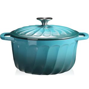 <span class=keywords><strong>Cocotte</strong></span> <span class=keywords><strong>en</strong></span> <span class=keywords><strong>fonte</strong></span> émaillée avec couvercle 3 QT, robuste, compatible four, tous types de cuisinières, antiadhésive, compatible <span class=keywords><strong>induction</strong></span> - Product Image 1