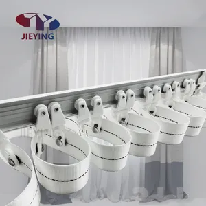 JIEYING, venta al por mayor, aleación de aluminio Flexible, riel curvo, en forma de L, esquina, ventana, cortina, accesorios, Riel de pista