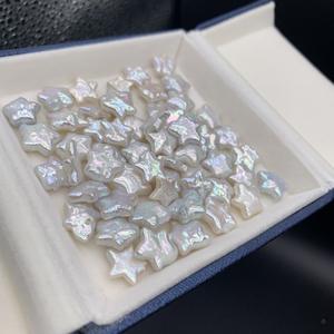 Großhandel 5A-Qualität Barocke Natürliche Süßwasserperlen 12-14mm Fünfzackiger Stern Lose Perlen Weiß Bunt Schmuckherstellung Unbehandelt - Product Image 3