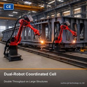 Robot de soudage BORUNTE sur rail linéaire, 7ème axe, portée 1,5M-3M, cobot de soudage pour soudage automatique de longues coutures sur grandes structures en acier - Product Image 5