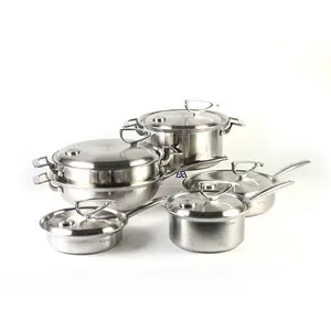 Hot Bán Buôn Không Dính Đồ Dùng Nhà Bếp 6 Cái Thép Không Gỉ Cookware Set