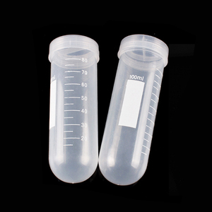 Tubo de Centrífuga Graduado de 100 ml, de Plástico, con Fondo Redondo, para Laboratorio - Product Image 1