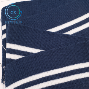 Costilla de punto plana personalizada 1X1 14Gg Cvc 60/40 algodón poliéster para chaqueta tela de costilla de punto elástico para tela de camiseta - Product Image 2