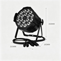 Projecteur PAR RVBW Commercial 4-en-1 avec Flight Case pour Scène, Éclairage de Wash Couleur, Location pour Mariages, DJ, Discothèques, Concerts