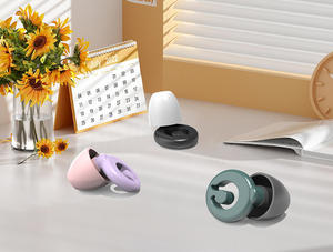 ปลั๊กอุดหูซิลิโคนป้องกันเสียงรบกวนจากโรงงานพร้อม28dB เคสพับได้2025ออกแบบโลโก้ได้ตามต้องการ - Product Image 3